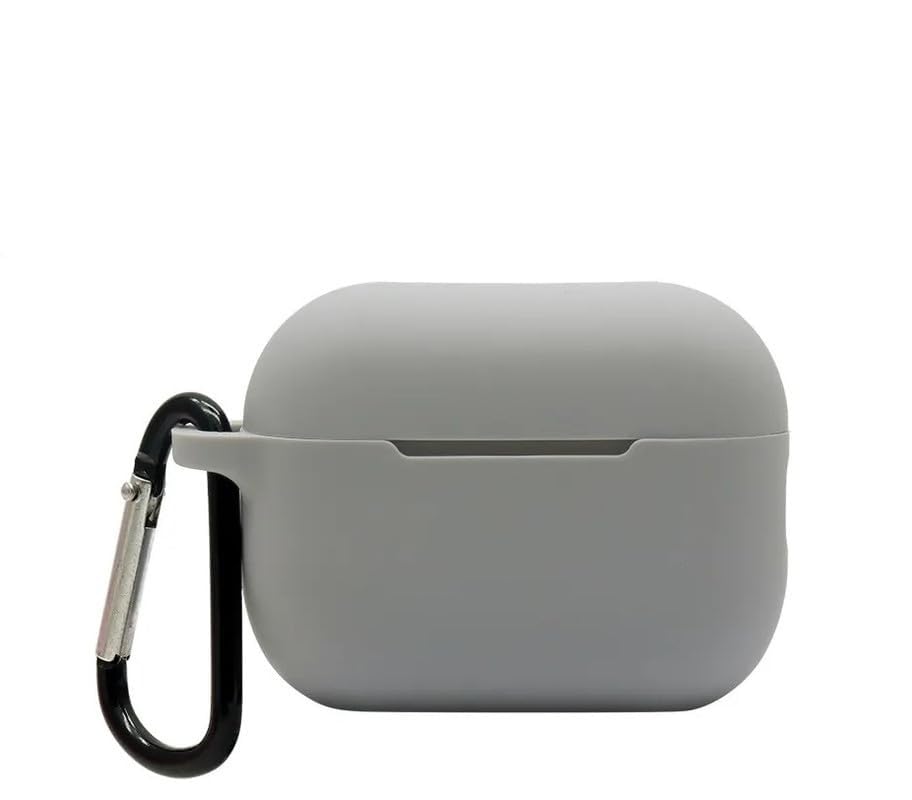 Image of Colorcase Front & Back Soft Silicone 360 Full Protection Case Compatible with Boat Airdopes Alpha (Grey)