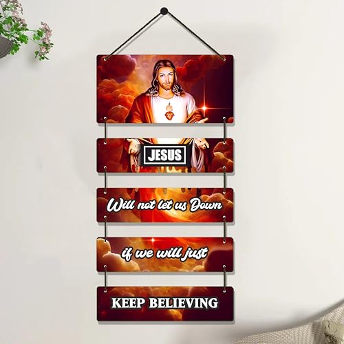 Image of Expleasia Exuberant & Luxury Decor Decorative Wall Hanging Wooden Art Decoration Item for Home Office Living Room Decoration Items Home Decor Gifts Wall Art Wall Decoration Gift items (Keep Believing)