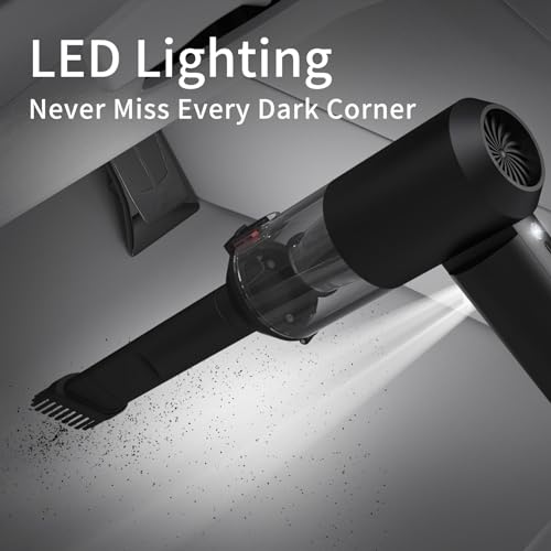 LifeNest Mini Cordless Vacuum Cleaner for Car, Foldable 14000Pa Handheld Car Vacuum Wireless, Strong Suction 4 in 1 Air Blower and Dust Buster, Small Portable Vacuum Cleaner Office, Keyboard and Home - Image 6