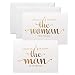 MAGJUCHE Thank You for Raising The Man, The Women of My Dreams, Gold Foil Wedding Day Cards Set to Your in Laws, from Bride and Groom
