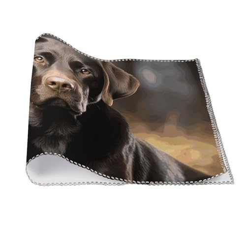 Set de table labrador toile rectangulaire 45x30 cm résistant - 4