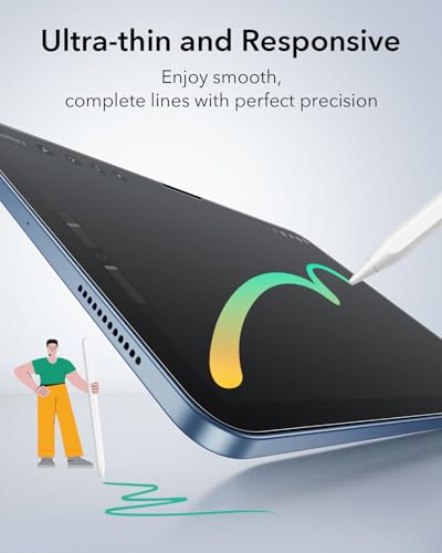 ESR 2 Pack Paper-Feel Screen Protector for iPad 11th/10th Generation A16 (11/10.9 Inch, 2025/2022), Write and Draw Like on Paper, Scratch Protection with Easy Application Tray, Thin and Responsive - Image 5