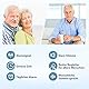 Sprechende Uhr, Funkwellen Steuerung, Sprachansage von Uhrzeit/Datum/Alarm, Stundenansage, Kein Aufladen nötig, Keine App erforderlich, Geeignet für Senioren/Sehbehinderte, TU-0901 (Silber, Herren)