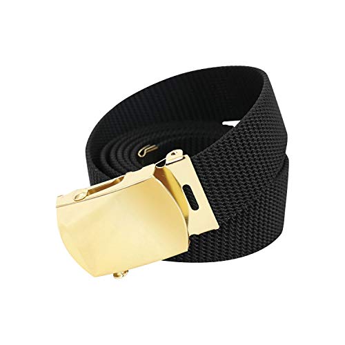 Rothco Nylon Web Belt - Black Webbing