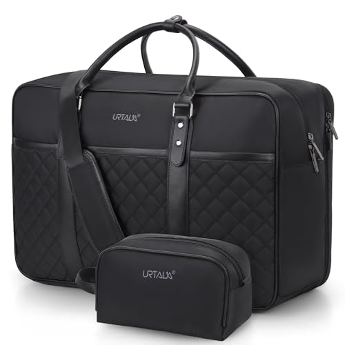 Travel Duffle Bag for Men, Weekender Bag for Women with Toiletry Bags, Carry On Overnight Bags with 17.3 inch Laptop Pouch