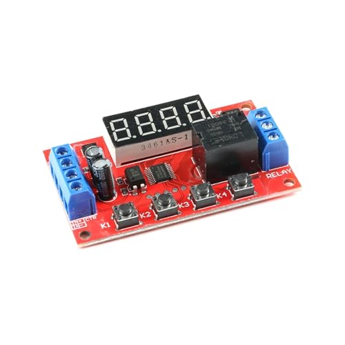 Relé temporizador digital para automatizar el encendido de luces y bombas en sistemas domésticos