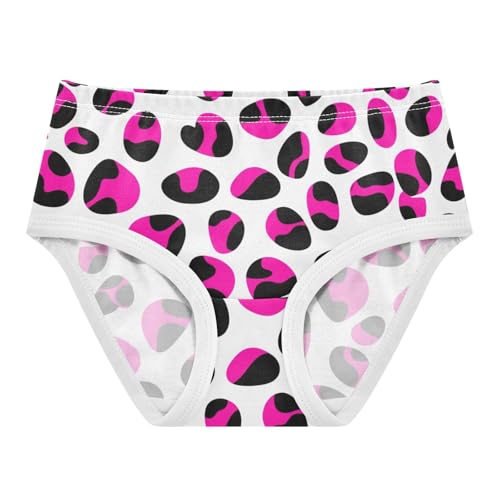 Animals Toddler Girls Underwear 2t Cotton Panties Little Girl Leopard Print Pink Black White Kids Undies Briefs