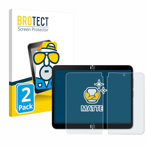 BROTECT Protector Pantalla Anti-Reflejos para Microsoft Surface Duo 2 (Pantalla interior) (2 Unidades) Película Mate Anti-Huellas