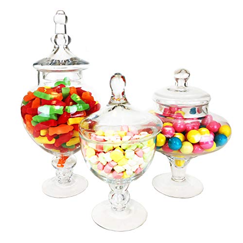 CYS EXCEL Apothecary Jars, Candy Buffet Display, (H: 10