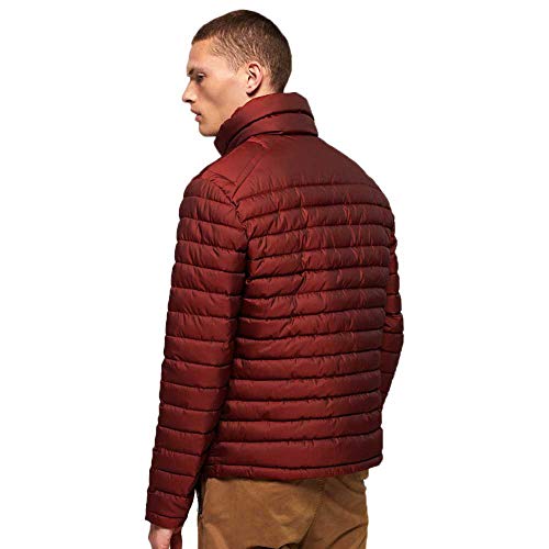 Superdry Double Zip Fuji Giacca, Rosso (Bright Red...