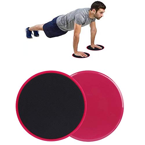 HUSZZM 2 Piezas Deslizadores de Fitness Discos Accesorios Deslizador de Ejercicio de Doble Cara Gimnasio Entrenamiento Corporal Pérdida de Peso