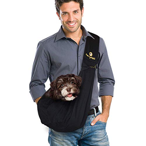 Furry Fido Black Classic Pet Sling