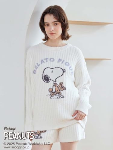 【新品・未開封】ジャガードプルオーバー　ネイビー　ジェラートピケ×スヌーピー ジェラートピケ gelato pique GOOD NIGHT BEAR ジャガードプル