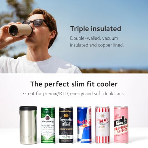 Glacière mince pour canettes contre les boissons tièdes gris - 5