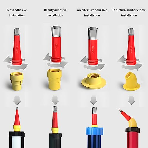 32 Stück Edelstahl Dichtungsdüse Edelstahldüsen Satz, Dichtungsfinisher Einteiliger Dichtmittel Finishing Werkzeug, für Fenster Badezimmer (32Pcs)