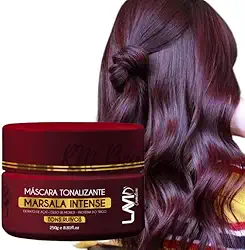 Tonalizante Marsala Para Cabelos Vermelhos Lavid 250g Máscara Tonalizante Tons Ruivo