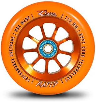 River Rapid 110mm Wheels with bearings Orange (Pair)