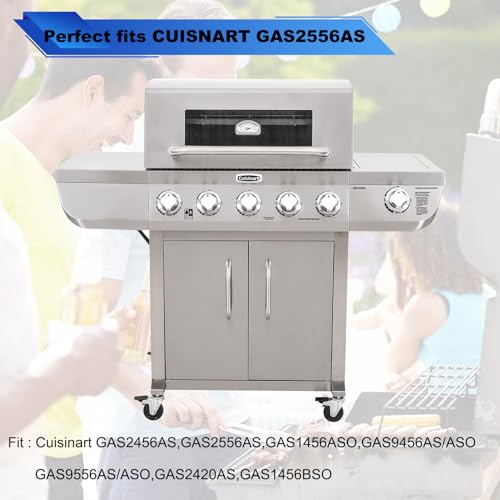 Jsefkik GLZ-RB-04-5 15.35 Inch Heat Plates For Cuisinart 5 Burner Gas Grill Burner Cover Fits Cuisinart Gas2456As Gas2556As Gas1456Aso Gas1456Bso Gas9456As/Aso Gas9556As/Aso Heat Tents Replacement Parts 5 Pack thumb #4