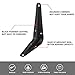 20 Pack Shelf Brackets 4 x 3 Inch, Heavy Duty Black Metal Floating Shelves Bracket, L Bracket Corner Brace Support, Metal Joint Angle Bracket for Hanging