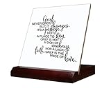 Grief Never Ends But It Changes It's A Passage Not A Place to Stay Tile & Stand 6 inch Tile