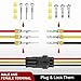 Nilight 280PCS 3 Pin Electrical Connector ‎Plug Male Female Terminal Wire Waterproof Connectors 3 Way Automotive Connect Set for Car Truck Motorcycle Marine Boat 20 Sets