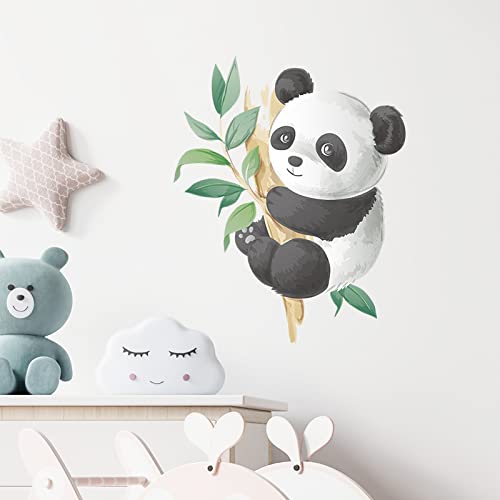 Vinilo decorativo infantil de panda adorable en acuarela miniatura 5