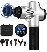 Massagepistole Massagegerät Elektrisches HOPOSO Massage Gun mit 30 Geschwindigkeiten 6 Massageköp...