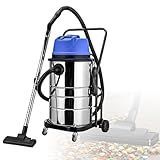 KUSOLE Industrieller Nass- und Trockensauger | 1400 Watt Leistung | 60 Liter Fassungsvermögen, verlängertes Netzkabel und leiser Betrieb Machen die Reinigung mühelos. 110V