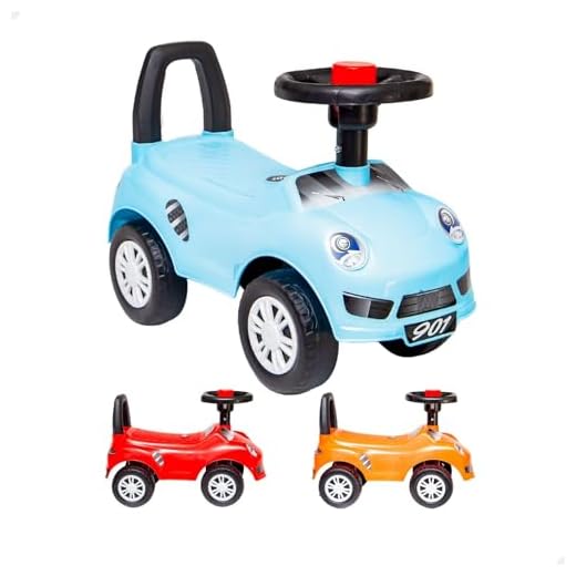 Quadriciclo Infantil Carrinho Motoca Andador sem Pedal Para Criança Menino e Menina (Azul)