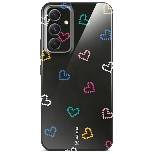 Samsung Galaxy A54 5G Coque ONEFLOW avec protection caméra motifs cœurs rétro