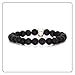 Fusamk Fashion Alloy Baseball Turquoise Bead Bracelet Lava Rock Bracelet(Lava)