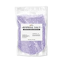Brew Glitter - Shimmering Purple Rimming Salt 1LB, 1x Resealable Bag Edible Glitter Blended Cocktail Garnish for Mixed Drinks and Beverages