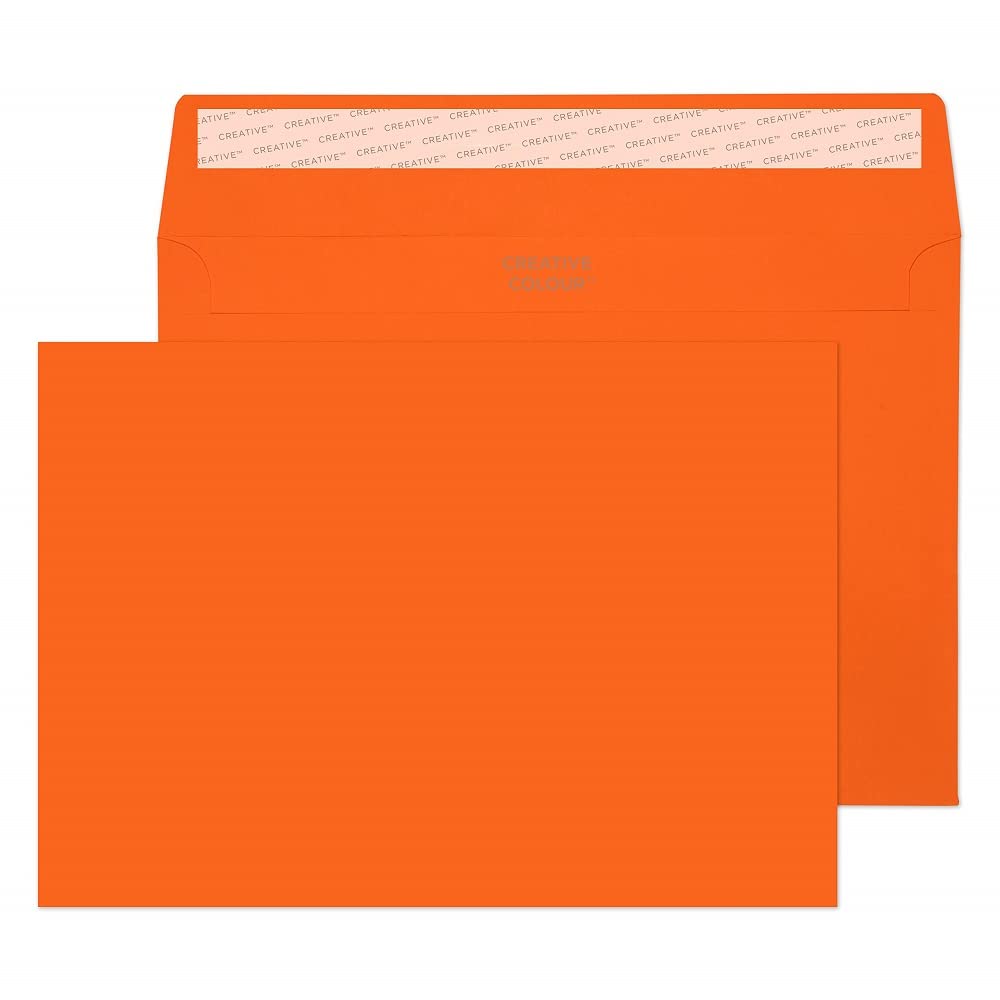 Blake Colour Pumpkin Orange Peel & Seal Wallet 162x229mm 120gsm