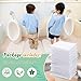 Drydiet 25 Pieces Disposable Toilet Mats 24 x 24 Inches Toilet Floor Protector from Urine Absorbent Non-Slip White Mat Base U Shaped Potty Cover Conceal Stains for Children Adult