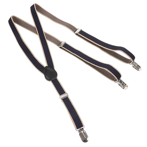 VALICLUD Adjustable Mens Suspenders for Pants and Jeans Men's and Women's Elastic Suspender Clip