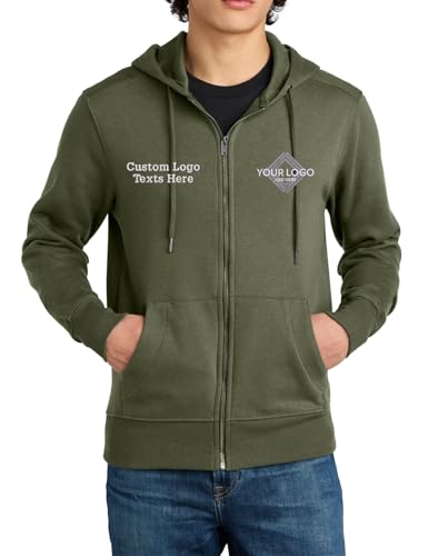 Ink Stitch Men Dt1103 Custom Embroidery Logo Texts Perfect Weight Fleece Hoodie Zip Ups2