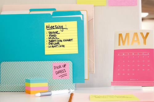Post-it Notes jaune canari 10x10 bloc repositionnable à retrait propre