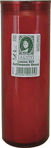 La Briantina Lumino Settimanale, Rosso, 24 x 8 cm