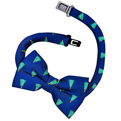 Retreez Christmas Joyful Christmas Tree Pattern Pre-tied Boy's Bow Tie2