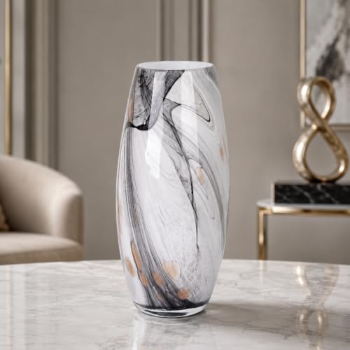 Hand Blown Glass Vase 10.6