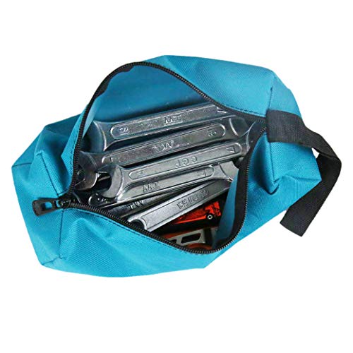 Ruibo Small Canvas Zipper Bags/Multi-purpose Tool Pouch Tote Bags Storage Organizer with Hanging Loop for Screwdrivers,Pliers,Nut Drivers Gifts to Men/Women