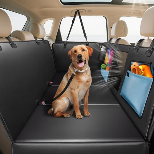 Couverture pour chien voiture imperméable avec volets de protection latérale de porte