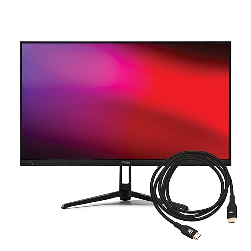Image of Pixio PX249 Wave 24 inch 240Hz 1080 Fast IPS Panel 1ms GTG Adaptive Sync Gaming Monitor with Black HDMI 2.1 Cable Ultra Certified Ultra High Speed 10FT 8K 60Hz 4K 120Hz Nylon Braided