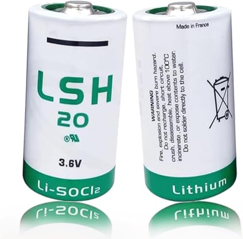 DZYZWSGFCLJX [2 Pack] LSH20 Battery 3.6V 13000mAh for LSH20 Size d 3.6V Non-Rechargeable Lithium Battery for Alarm Systems GPS Systems