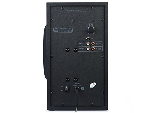 Philips IN-MMS6060F/94 6000 Watt 2.1 Channel Wired Multimedia Speaker (Black)