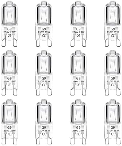 SGEPLED Halogenlampen G9 Backofenlampe 40W, G9 Halogen Glühbirnen