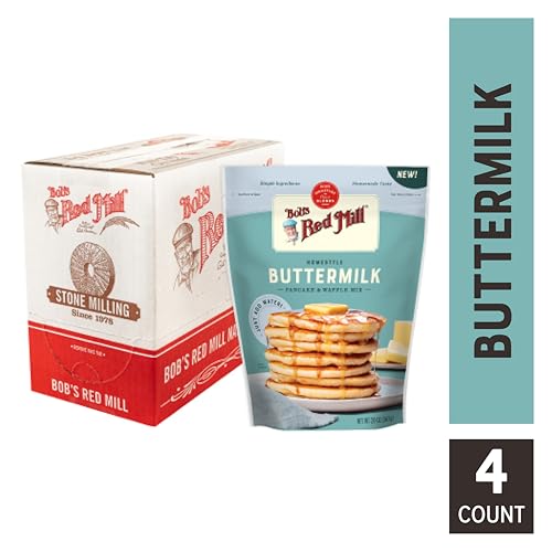 Image of Bob's Red Mill Homestyle Buttermilk Pancake & Waffle Mix, 20oz (4 Pack)