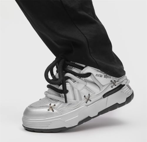 Men's Walking Chunky Sneakers，Non Slip Workout Gym Shoes Breathable Running Fashion Board Shoes，Lightweight Comfort Walking Footwear for Women Men4