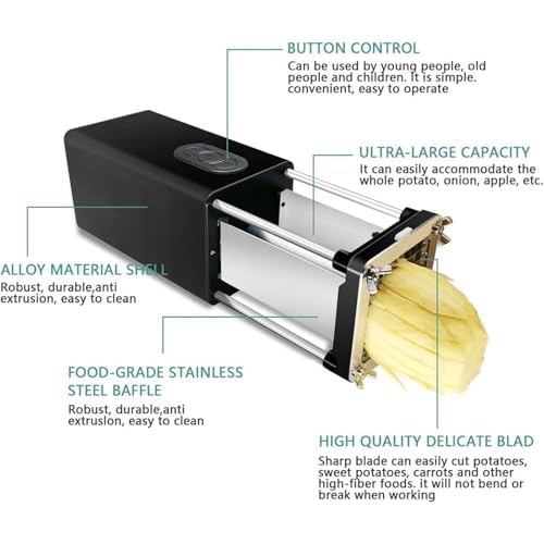 Cortadora eléctrica para papas con cuchillas de acero inoxidable miniatura 2