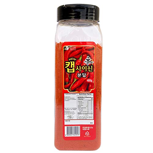 ROM AMERICA Korean Capsaicin Chili Pepper Powder, Ground Red, 400g